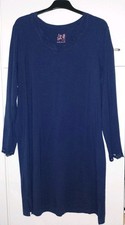 NEU Damen Nachthemd Gr.44/46 Mit Spitze  TCM/Tchibo langarm dunkelblau Geschenk!