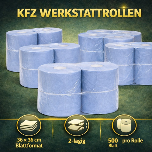 Kfz werkstattrolle lagig - kfz, 2-lagig