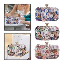 Damen Abendtasche Blume Party
