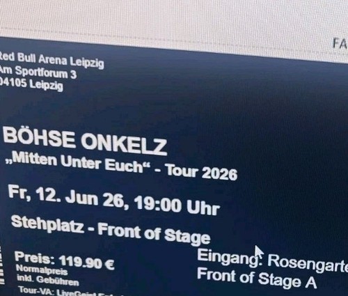 Böhse onkelz front - front, of