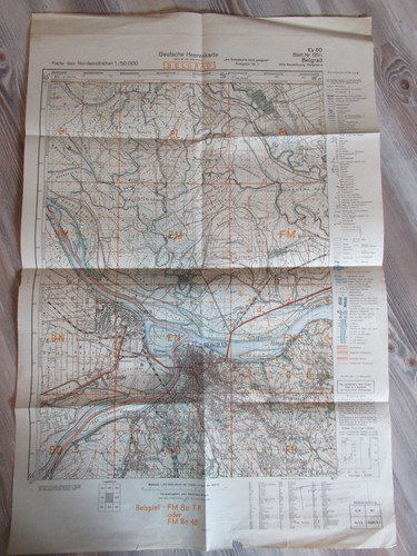 Original wehrmacht landkarte - original, /