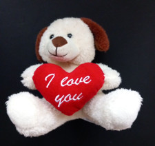 Teddybär mit Herz "I love you", Heunec, beige