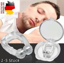 Anti Schnarch Ring Stopper Nasenclip Magnet Clip mit Aufbewahrungsbox Schlaf