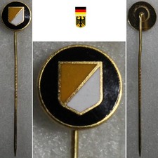 Fußball Geschichte Studentika Anstecknadel UFO Unbekannt ? * Wappen Gelb-Weiss