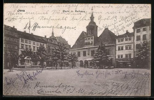 Jena markt mit rathaus - markt,