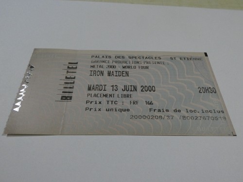 Konzertkarte ticket iron - konzertkarte,