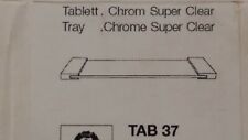 DEKOR WALTHER Kosmetik Tablett TAB 37 Ablage chrom Klarglas 0848802