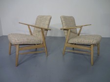 60er Jahre Eiche Sessel (2) Vintage Danish Oak Armchairs