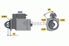 BOSCH Starter Anlasser Startanlage ohne Pfand 0 986 011 280