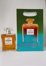 Chanel No 5 Paperbag Tüte Andy Warhol 1997 + Factice 14cm Rarität