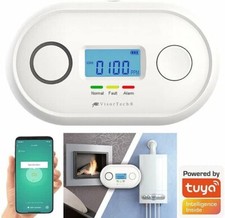 NEU Kohlenmonoxidmesser Melder WLAN LCD App für Sicherheit Gaswarner Kamin Grill