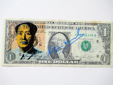 a) ANDY WARHOL: US 1$ BANKNOTE