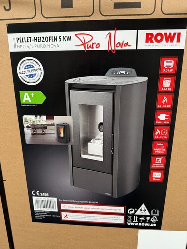 Rowi pelletofen stahl schwarz - rowi,