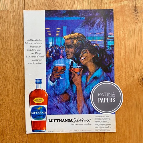 1964 lufthansa cocktail mampe - lufthansa,