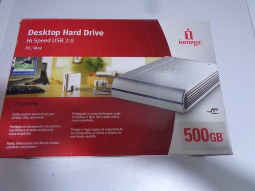 Iomega 500gb usb desktop - 500gb, 2.0