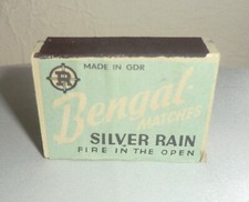 Bengal - Matches  SILVER RAIN ,Riesaer Zündwaren , original DDR, unbenutzt