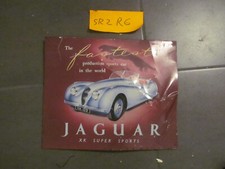 Schild Bild Blechschild Metallschild Jaguar XK Super Sports ca. 32x38 cm