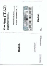 Casio Bedienungsanleitung user manual  für CT- 670 Copy