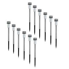 Solarleuchte Gartenleuchte Solarlampe 12er Set LED Außen-Leuchte Steck Edelstahl