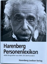 HARENBERG PERSONENLEXIKON 4000 Biografien 20. Jahrhundert !Neu!
