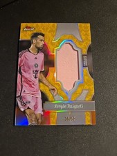 Sergio Busquets Topps Finest Patch Relic Player worn numbered /50