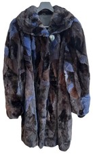 Echtpelz Kurz- Mantel Swinger Nerzjacke blau ca 44 (evt 40 42 ) Kürschnerarbeit