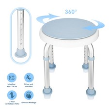 Duschstuhl 360° Drehbar