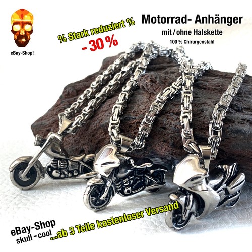Biker anhänger edelstahl - 1,