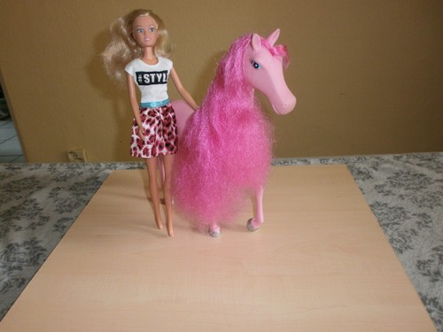 Barbie pferd mit puppe - mit,
