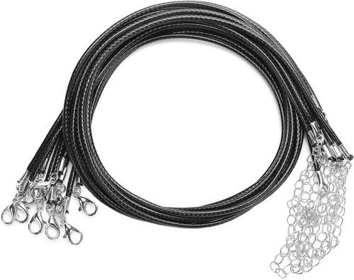Lederband kette 45cm - lederband, 10