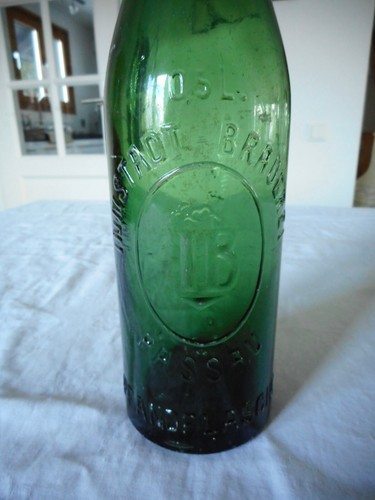 Alte präge bierflasche 5 - alte, 0,5