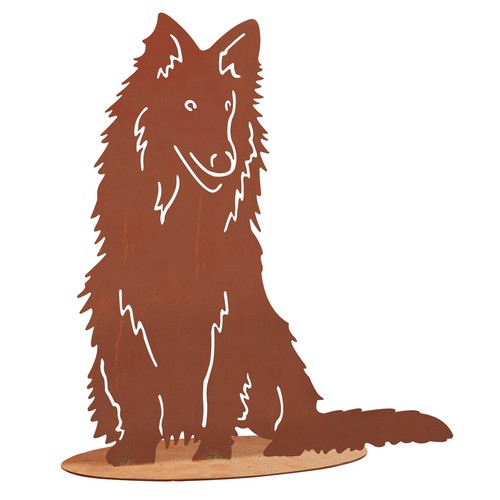 Tierfigur metall hund lassy - metall,