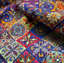 Yantra Mandala Baumwollstoff -