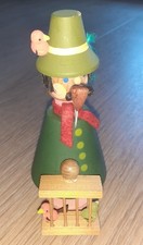 expertic Räuchermännchen Erzgebirge Vogelhändler Volkskunst GDR Weihnachten