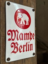 Türschild Emailschild Mampe