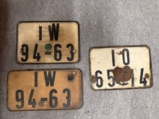 3x Ost-Berlin Kfz-Kennzeichen