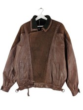 Vintage Leder Jacke Braun XL Herren