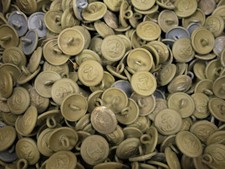 1x Stück Marine Uniform Knopf