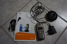 Siemens Gigaset SL1 colour Ladeschale+Headset+Anleitung+Gürtelclip Set Paket -1