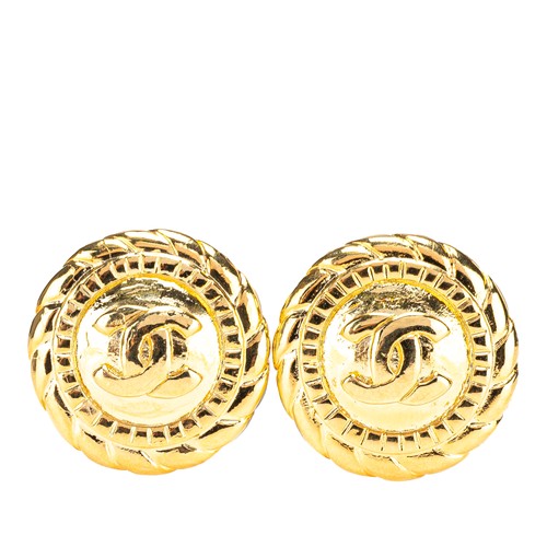 Chanel gold plated button - gold,