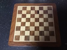 Schachbrett Holz massiv Mit