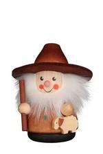 Christian Ulbricht Wackelmännchen Schäfer mit Schaf natur aus Holz Höhe 9cm OVP