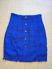 Damen Glitzer Rock royalblau