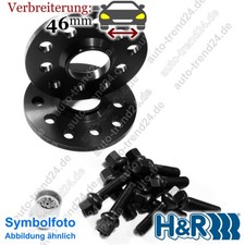 Spurplatten schwarz 46mm/Achse u.a.: Mercedes-Benz G-Klasse W461 Bj. 1989-2025