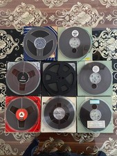 8 x Tonbandspulen mit Band