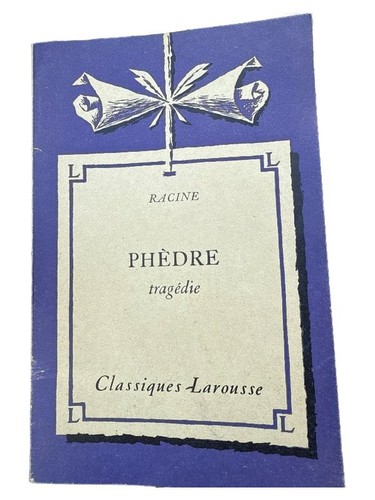 Phèdre tragödie von - phèdre, racine