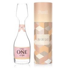 FunX Sektglas Flasche 750 ml - Only one Glass, Lustiges Geburtstagsgeschenk