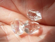 3 echte, wasserklare HERKIMER