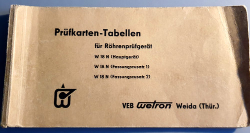 Röhrenprüfgeräte original - ,