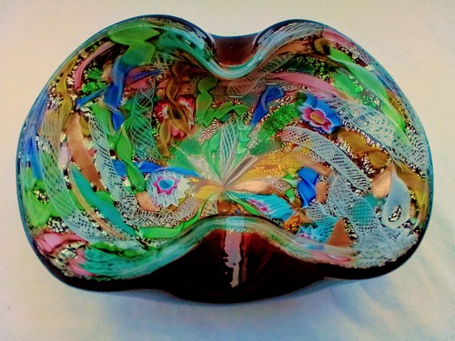 Bunte glasschale aschenbecher - bunte, glasschale/aschenbecher